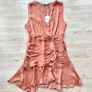 New Storia The Islander Polka Dot‎ Mini Dress | Coral Size Medium